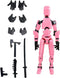 JIAN HAO Titan 13 Action Figure, Multi-Jointed and Movable, 3D Printed Toy Robot Action Figure (Pink)...
