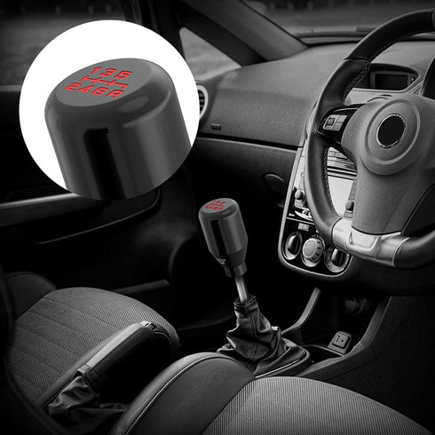 (Black) 6 Speed Weighted Manual Universal Automatic Gear Shifter Shift Knobs Lever with 4 Adapters Fit Compatible with Manual Cars Most Automatic ...