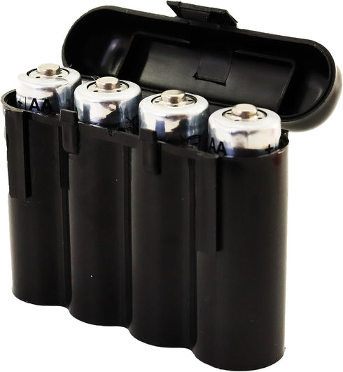 Powertron 5 AA/AAA / CR123A Black Battery Holder Storage Cases...