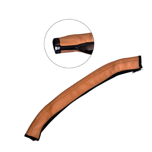 Universal Stroller Handlebar Cover – PU Leather Armrest Sleeve for Baby Strollers, Dustproof and Protective Grip for Infant and Toddler Prams, Bro...