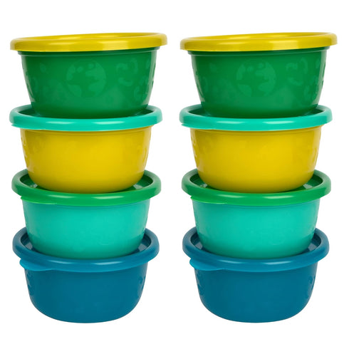 The First Years GreenGrown Reusable Bowls with Lids - Toddler Snack Bowl - Multicolored - 8 Pack...