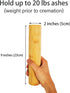 Small Bamboo Scattering Urn Tube for Human Ashes, 9’’X2’’ ECO & Biodegradable Friendly Mini Bamboo Spreading Cremation Tube Urn for Adult Male Fem...