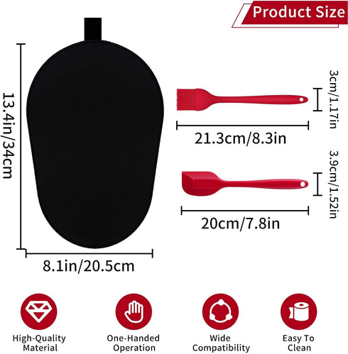 Mixer Sliding Mat for Kitchenaid 6/7/8 Quart Stand Mixer, Slider Mat Compatible with 5-8 Qt Kitchenaid Mixer Accessories...