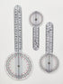 Goniometer Set 3 Pieces 12", 8", 6" Body Measuring Tape - Physical Therapy, Occupational Therapy, Fitness, Medical Protractor Angle Ruler Measurin...