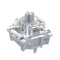 GATERON 0° Silent Silver Keyboard Switches, Dual-rail Fully Silent Silver 3 Layer 5 pin Linear DIY RGB Mechanical Keyboard Switch Silent (10PCS)...