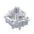 GATERON 0° Silent Silver Keyboard Switches, Dual-rail Fully Silent Silver 3 Layer 5 pin Linear DIY RGB Mechanical Keyboard Switch Silent (10PCS)...