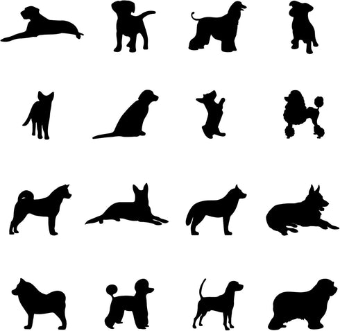 A Room with Dogs Wall Decals-Doggie Stickers for Kids Room Bedroom Nursery Playroom Décor...
