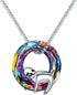 JUSTKIDSTOY Crystal Sloth Necklace for Women 925 Sterling Silver Sloth Pendant Necklaces Animal Jewelry Gifts Christmas Mother's Day Necklace....