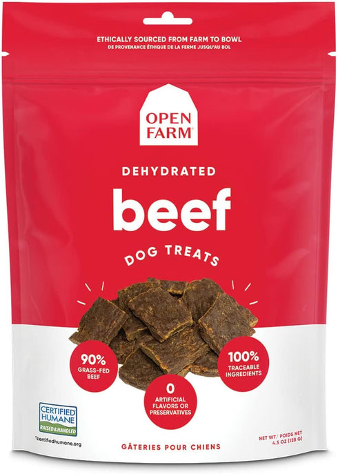 Open Farm Beef Dehydrated Dog Treats, 4.5-oz...