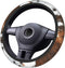 Faux Cowhide Print Steering Wheel Cover Non-Slip Neoprene Universal 15 Inch Car Steering Wrap for Women/Men...