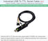 Waveshare Industrial USB to TTL Converter 6pin Serial Cable, Original FT232RNL Chip Better Stability & Compatibility, Compatible with Linux Androi...