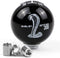 for Ford Mustang Car Gear Shift Knob 5 Speed Cobra Logo Manual Handle Ball (Black & White)...