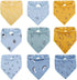 Baby Bandana Bibs For Drooling Teething Feeding Super Absorbent 100% Organic Cotton For Boys and Girls (9 Pieces)...
