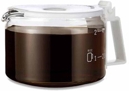 Medelco 4 Cup Glass Universal Replacement Carafe - White...