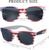Giga Gud 4th of July USA Flag American America USA Flag Patriotic Sunglasses...