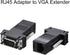 uxcell RJ45 to VGA Extender Adapter RJ45 Female Enternet to DB15 Male Port for Multimedia Video Black...