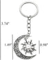 PHAETON 20PCS Moon and Sun keychain Moon keychain Sun Jewelry Pendant Moon and Sun keyring for Lover Gift...