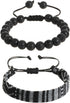 LUBINGSHINE 2pcs Boho Surfer Bracelet Set Women & Men - Handmade Summer Beach Bracelets - Adjustable & 100% Waterproof - Festival Accessories - Be...