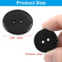 50 Pcs Premium 2-Hole Resin Sewing Buttons - Black Round Mixed Buttons for Sewing, DIY, and Holiday Decoration (Black)...