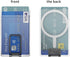 for MagSafe Card Holder, Magnetic Phone Wallet for iPhone 15/14/13/12 Series or All Magnetic Phone Case, with Metal Stand, Crystal Clear Not-Yello...