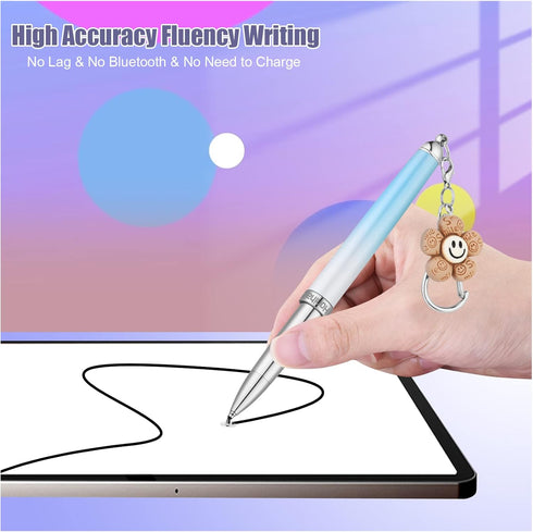 Capacitive Stylus Pen, Honiha 3-in-1 High Precision Stylus Pens for Touch Screens, Disc & Rubber Tip Universal Touch Screen Pen for iPhone/iPad/An...