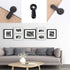 320PCS Picture Frame Turn Button Fasteners Set Picture Frame Hardware Backing Clips with Screws for Hanging Pictures, Drawing Crafts, Photos, Blac...