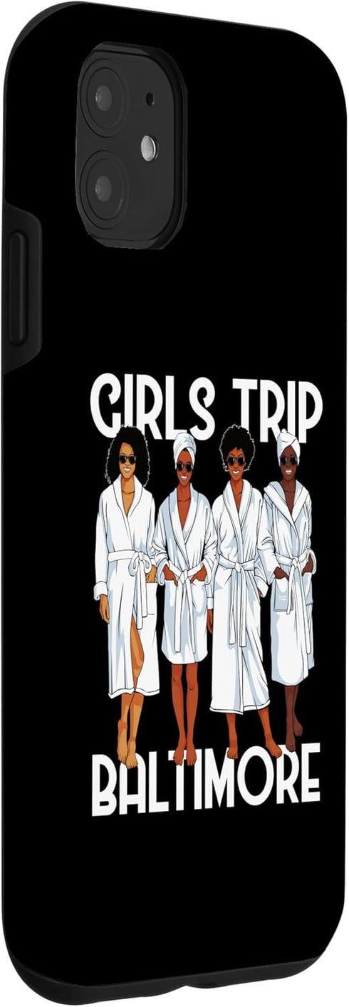iPhone 11 Girls Trip 2024 Baltimore For Black Melanin Women Spa Relax Case...