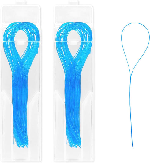 Floss Threaders, 100 Pcs Dental Floss for Braces Glide Dental Floss, Nylon Loop Design Deep Clean Dental Floss Threaders Universal for Braces Brid...