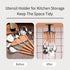 Aosome Under Cabinet Utensil Holder Hanger 360°Rotating Stainless Steel Kitchen Utensil Hanger 8 Hooks...