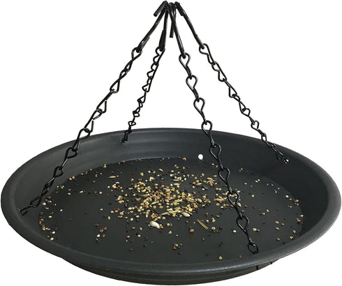 12.8" Homes Garden Platform Bird Feeder, Large Hanging Tray Squirrel Feeder, Bird Seed Catcher Tray, Bird Viewing, for Attracting Birds Outdoors, ...