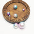 Chenkou Craft 1550PCS 1 Box Plastic Round Imitation Pearls Bead No Hole Loose Beads Gem (Dark Mix, Mix)...
