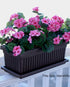 The HC Companies 18 Inch Venetian Rectangular Window Planter Box - Lightweight Plastic Indoor Outdoor Plant Pot with Drainage for Windowsill, Herb...