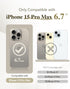 BERFY Magnetic for iPhone 15 Pro Max Case, Compatible with Magsafe, Built-in 9H Tempered Glass Screen Protector & Full Camera Protection, Full Bod...