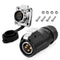 4 Pin Connector, Waterproof Industrial Solder Connector, Aviation Wire Connector for Automotive, Power, Marine, New Energy, Solar Energy, and Othe...