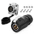 4 Pin Connector, Waterproof Industrial Solder Connector, Aviation Wire Connector for Automotive, Power, Marine, New Energy, Solar Energy, and Othe...