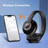 X5 Wireless FM Radio Headphones with Bluetooth, Built in Microphone, Rechargeable and Portable Radio Headset, Over Ear Headphone with Soft Ear Muf...