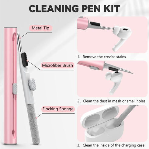 AirPods Pro 2nd/1st Gen Case Cover (2023/2022/2019) with Cleaner Kit,Soft Silicone Protective Cover for Apple AirPod Pro 2 Generation Charging Cas...