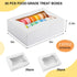 TOMNK 50pcs Cookie Boxes with Window, 8x6x2.5 Inches 2 Style Window Bakery Boxes for Treats, Chocolate Covered Strawberries, Muffins, Donuts...