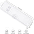 Toothbrush Case 2 Packs, Transparent Toothbrush Travel Case, Plastic Toothbrush Holder Travel Size, 7.87 x 2.36x 1.18 inches Portable Toothbrush C...