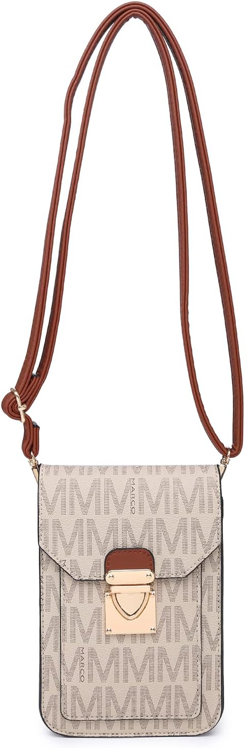 MKP Women Fashion Signature Lightweight Cute Small Crossbody Bags Cell Phone Purse Wallet Shoulder Bag With Snap Closure...