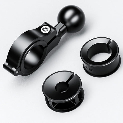 BRCOVAN Handlebar Mount with 1'' TPU Ball Compatible with RAM Mounts B Size Double Socket Arm Fit Rails Diameter 0.5'' 0.87'' 1'' 1.26'' Aluminum ...