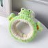 Cute Kawaii Spa Headband Green Frog headband for Women's Skincare, Makeup and Washing - Soft Microfiber Coral Fluffy Towel Headbands for Girls' Ha...