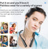 Wireless Waterproof Sports Earphones with 50 Hours of Playback time, Bluetooth Earphones with Microphone, in Ear Noise Reduction, Used for Gym Run...