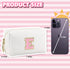 Initial Makeup Bag,Personalized preppy bag Waterproof PU Leather Chenille Letter Cosmetic Bag,Portable Travel Toiletry Bag Monogram Birthday Gift ...
