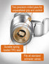 Locking Air Chuck, Heavy Duty Two Steel Jaws Lock on Air Chuck for Any Schrader Valve Tires-No Air Leakage, Rated to 150 PSI-1/4 NPT Fitting Inclu...