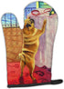 Caroline's Treasures 7027OVMT Helping Himself Fawn Pug Oven Mitt Heat Resistant Thick Oven Mitt for Hot Pans and Oven, Kitchen Mitt Protect Hands,...