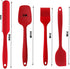 Silicone Spatula Set, Nonstick Cookware Heat Resistant Scrapers Kitchen Utensils for Baking, Cooking, Cake Frosting Spatula, Rubber Spatulas Spoon...