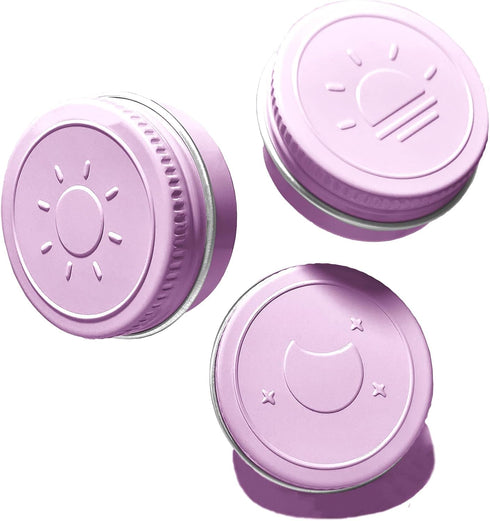 Extra Small Single Pill Box for Purse (3 Pack), Aluminum Screw Top Pill Container, 3 Times a Day Portable Waterproof Single Pill Case for Vitamins...
