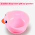 Silicone Baby Bowl Stay Put as Independent Eater Led Weaning Supply,The Ducky Cartoon Suction Dishware with Protrusion is Spill and Topple Proof f...
