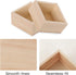 Rustic Wooden Box Small Wooden Box,4 Pieces Small Wood Square Storage Organizer Container Craft Box Small Wooden Box for Collectibles Home Venue D...